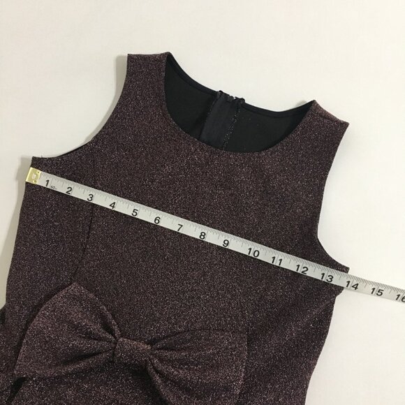 Good Girl USA Puff Skirt Party Dress Youth 14  fit and flare Burgundy Glitter - Picture 11 of 15